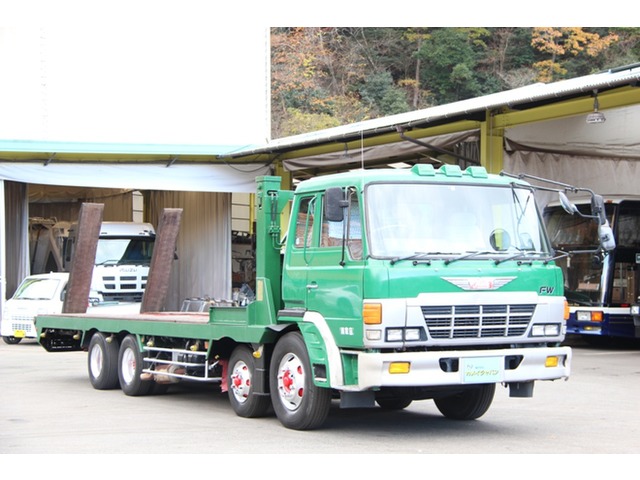 中古車 日野 スーパードルフィン 4軸低床セルフ の中古車詳細 グリーン 岡山県 価格応談 中古車情報 中古車検索なら 車選びドットコム 車 選び Com