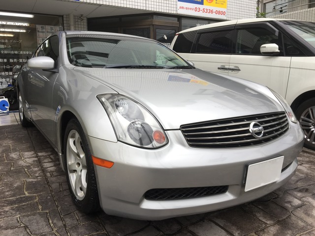 中古車 日産 スカイラインクーペ 3 5 350gt 純正ナビ 新品タイヤ4本 24 000km ダイヤモンドシルバーm 千葉県 39 9万円 中古車情報 中古車検索なら 車選び Com