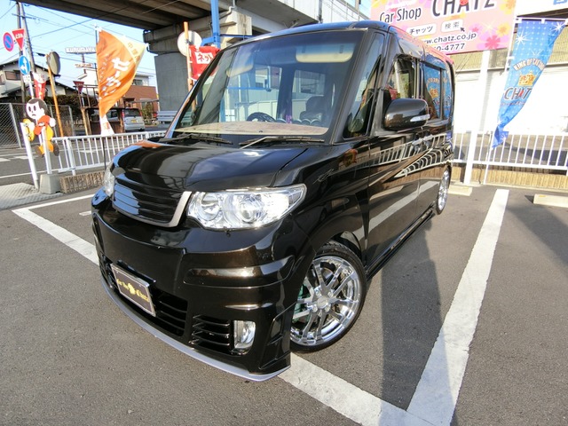 中古車 ダイハツ タントカスタム V セレクション ターボ 内装替エアロaw車高調マフラー外テール 114 000km ブラック 岡山県 Sold Out 中古車情報 中古車検索なら 車選び Com