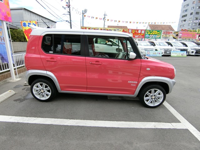 中古車 スズキ ハスラー G エアロ 15aw 外マフラー 外グリル 25 000km ピンク 岡山県 109万円 中古車情報 中古車検索なら 車選び Com