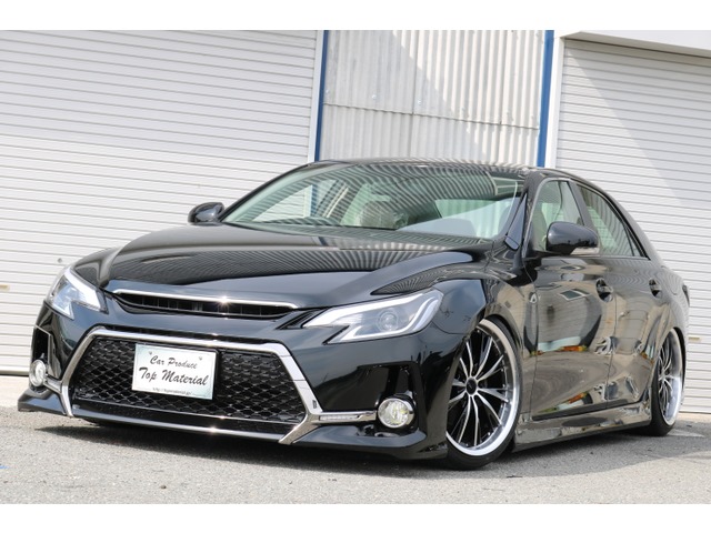 中古車 トヨタ マークx 2 5 250g Fパッケージ G S仕様 新品車高調 カスタムヘッド 56 000km ブラック 兵庫県 141万円 中古車情報 中古車検索なら 車選びドットコム