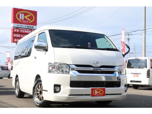 中古車 トヨタ ハイエース 2 7 Gl ロング ミドルルーフ 4wd 宣伝企画ファイナル カスタム盛盛 フロア の中古車詳細 6km ホワイトパール 宮城県 369 8万円 中古車情報 中古車検索なら 車選びドットコム 車選び Com
