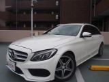 Cクラスワゴン C200 スポーツ 本革仕様 パールホワイトレッドレザー本革AMG