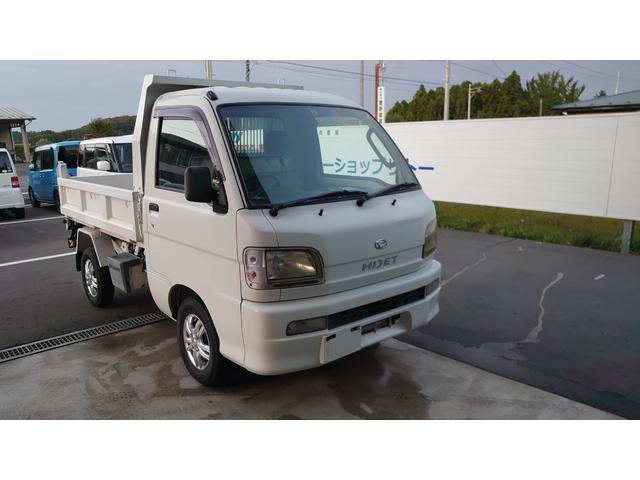 中古車 ダイハツ ハイゼットトラック 多目的ダンプ Pto式 4wd 5mt 新品アルミ タイヤ の中古車詳細 130 000km ホワイト 宮城県 63万円 中古車情報 中古車検索なら 車選びドットコム 車選び Com