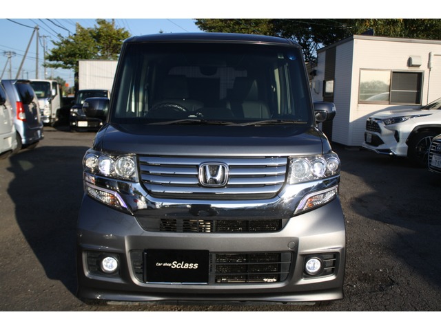 中古車 ホンダ N Boxカスタム G 4wd ナビtv 黒革シートカバー エンスタ の中古車詳細 110 600km グレー 北海道 60万円 中古車情報 中古車検索なら 車選びドットコム 車選び Com