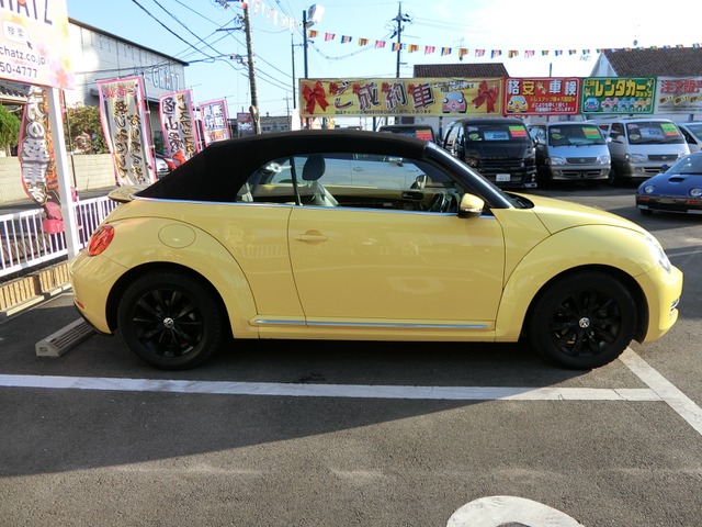 中古車 フォルクスワーゲン ザ ビートル カブリオレ 1オーナー ターボ ディーラー車 の中古車詳細 73 000km イエロー 岡山県 Sold Out 中古車情報 中古車検索なら 車選びドットコム 車選び Com