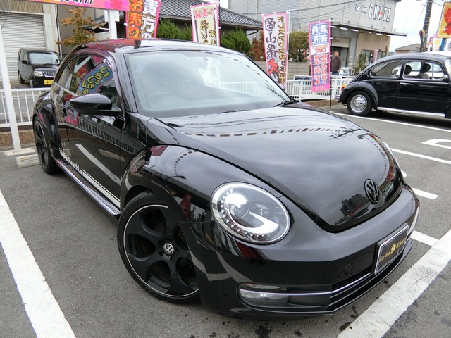 中古車 フォルクスワーゲン ザ ビートル デザイン ターボ ディーラー車 外19aw 車高調 の中古車詳細 52 000km ブラック 岡山県 Sold Out 中古車情報 中古車検索なら 車選びドットコム 車選び Com