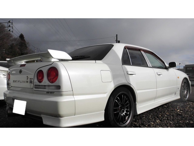 中古車 日産 スカイライン 2 5 25gt Xターボ R34型 Rays社外ホイール の中古車詳細 2 328km ホワイト 福島県 148万円 中古車情報 中古車検索なら 車選びドットコム 車選び Com