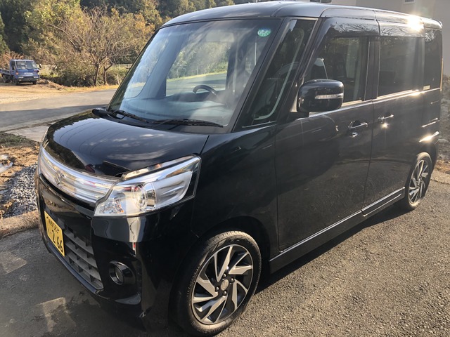 中古車 スズキ スペーシアカスタム Ts ターボ 両側パワースライドドア の中古車詳細 64 600km ブラック 岐阜県 Sold Out 中古車情報 中古車検索なら 車選びドットコム 車選び Com