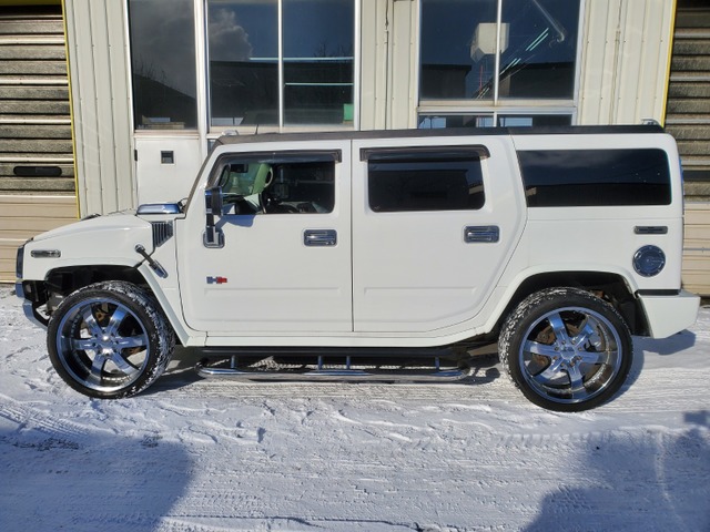 中古車 ハマー H2 タイプg 4wd ホワイト カスタムインテリア 24インチ の中古車詳細 85 550km ホワイト 北海道 295万円 中古車情報 中古車検索なら 車選びドットコム 車選び Com