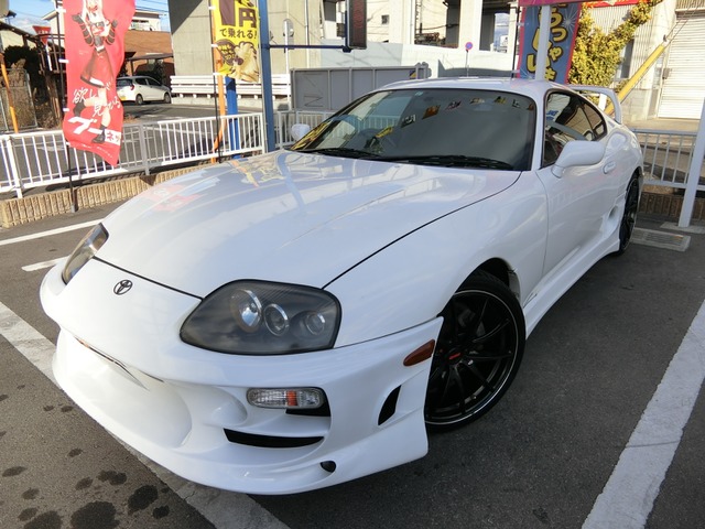 中古車 トヨタ スープラ 3 0 Sz 純正5mt 外品フルエアロ Rスポイラー の中古車詳細 124 000km ホワイト 岡山県 Sold Out 中古車情報 中古車検索なら 車選びドットコム 車選び Com