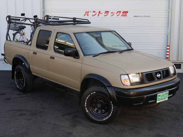 中古車 日産 ダットサンピックアップ 2 4 Ax リミテッド ダブルキャブ 4wd 切替式4wdトランポキャリア付nox適合 の中古車詳細 7 000km 艶消しベージュオールペイント 埼玉県 Sold Out 中古車情報 中古車検索なら 車選びドットコム 車 選び Com