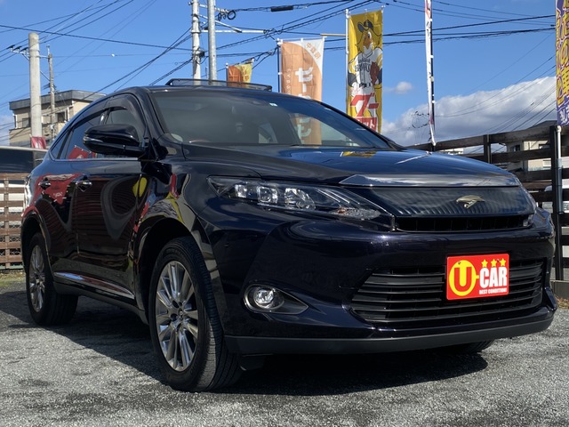 中古車 トヨタ ハリアー 2 0 プレミアム サンルーフ ナビ パワーバックドア の中古車詳細 71 800km ブラックパープル 福岡県 225 6万円 中古車情報 中古車検索なら 車選びドットコム 車選び Com