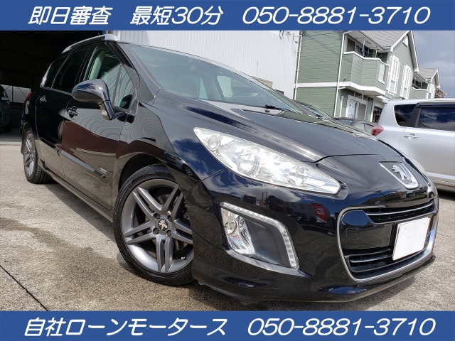 中古車 プジョー 308sw スポーティアム 自社ローン全国対応 ガラスルーフ ナビ の中古車詳細 78 855km ブラック 滋賀県 44万円 中古車情報 中古車検索なら 車選びドットコム 車選び Com