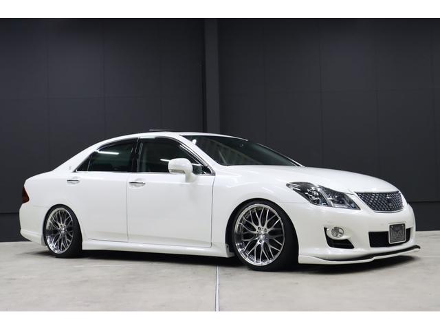 中古車 トヨタ クラウンアスリート 2 5 ナビパッケージ サンルーフ Hddナビtv 新品車高調 の中古車詳細 81 000km パール 福岡県 139万円 中古車情報 中古車検索なら 車選びドットコム 車選び Com