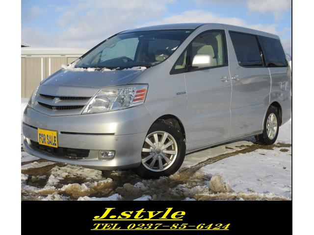中古車 トヨタ アルファードハイブリッド 2 4 4wd c Ps Pw 8人乗り の中古車詳細 134 000km シルバー 山形県 39万円 中古車情報 中古車検索なら 車選びドットコム 車選び Com