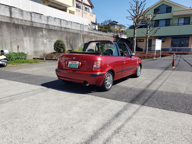 中古車 日産 マーチカブリオレ の中古車詳細 86 500km ワインレッド 東京都 35 8万円 中古車情報 中古車検索なら 車 選びドットコム 車選び Com