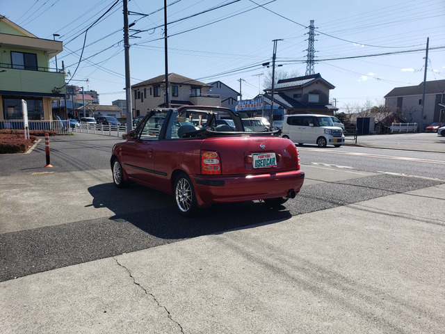 中古車 日産 マーチカブリオレ の中古車詳細 86 500km ワインレッド 東京都 35 8万円 中古車情報 中古車検索なら 車 選びドットコム 車選び Com