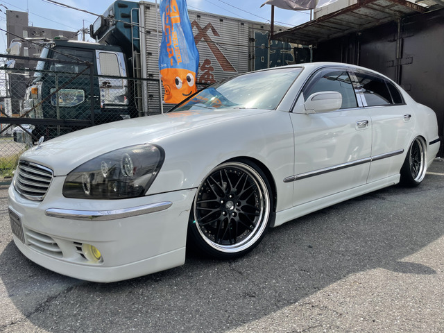中古車 日産 シーマ 3 0 300g グランドツーリング バルカンヘッドledテールカスタム多数 の中古車詳細 127 500km 替 パールホワイト 京都府 49 8万円 中古車情報 中古車検索なら 車選びドットコム 車選び Com