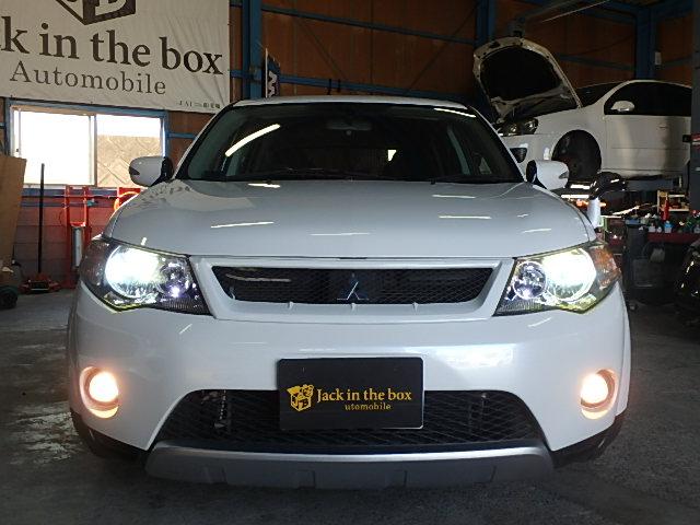 中古車 三菱 アウトランダー 2 4 24g 車高調 スマートキー Hid Bカメラ の中古車詳細 98 000km パールホワイト 熊本県 58万円 中古車情報 中古車検索なら 車選びドットコム 車選び Com