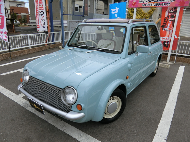 中古車 日産 パオ キャンバストップ スピードウェルレストア済 パワステ の中古車詳細 106 000km グリーン 岡山県 133万円 中古車情報 中古車検索なら 車選びドットコム 車選び Com