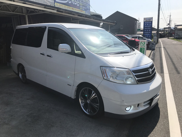 中古車 トヨタ アルファード 3 0 G Mz 4wd エアサス エアロ マフラー カメラ の中古車詳細 148 300km ホワイト 奈良県 Sold Out 中古車情報 中古車検索なら 車選びドットコム 車選び Com