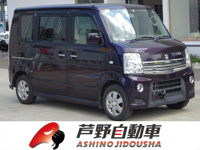 中古車 スズキ エブリイワゴン Pzターボ 4wd 社外7インチメモリーナビ フルセグtv の中古車詳細 140 707km ミステリアスバイオレットパール 山形県 47 8万円 中古車情報 中古車検索なら 車選びドットコム 車選び Com