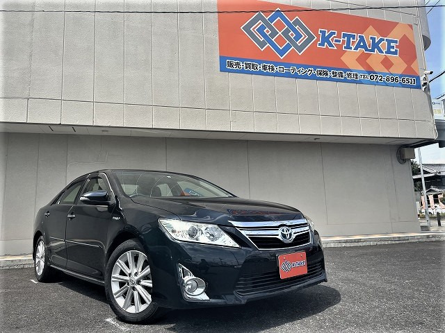 中古車 トヨタ カムリハイブリッド 2 5 Gパッケージ パワーシート Hid スマートキー の中古車詳細 98 102km ダークスチールマイカ 大阪府 75 9万円 中古車情報 中古車検索なら 車選びドットコム 車選び Com