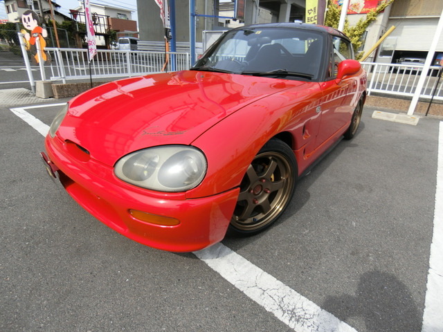 中古車 スズキ カプチーノ 5mt ターボ エアロ 同色赤塗装 の中古車詳細 78 000km レッド 岡山県 148万円 中古車 情報 中古車検索なら 車選びドットコム 車選び Com