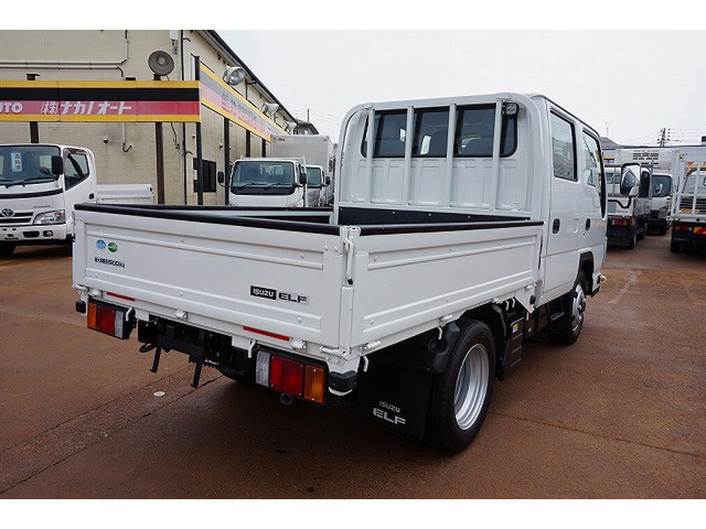 中古車 いすゞ エルフ 3 0 ダブルキャブ フルフラットロー ディーゼル 4wd 1 5t Wタイヤ の中古車詳細 148 476km ホワイト 新潟県 269 5万円 中古車情報 中古車検索なら 車選びドットコム 車選び Com