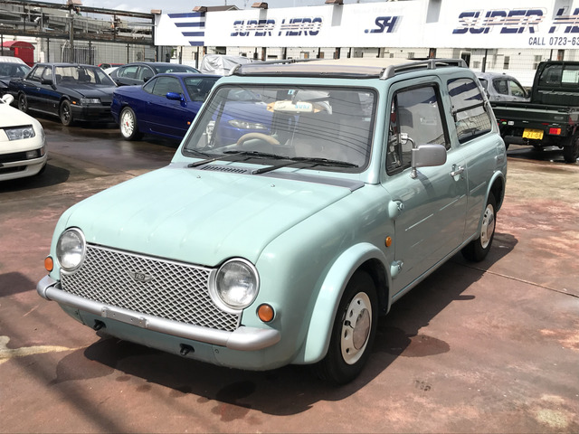 中古車 日産 パオ キャンバストップ キーレス装備 カセットデッキ の中古車詳細 1 900km ライトグリーン 大阪府 85 8万円 中古車情報 中古車検索なら 車選びドットコム 車選び Com