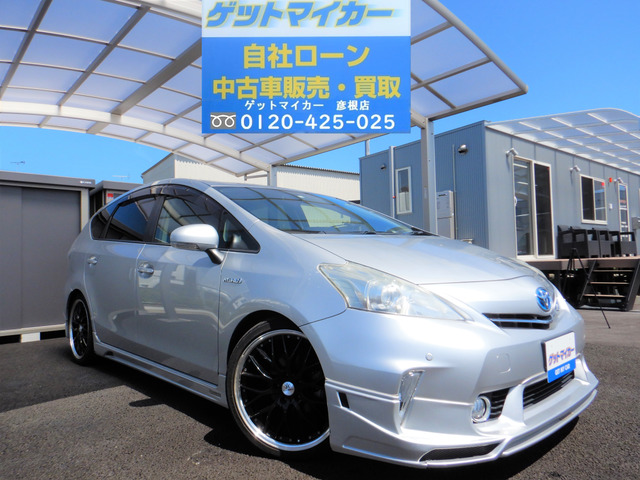 中古車 トヨタ プリウスa 1 8 S 自社ローン 滋賀 エアロ Hid アルミ の中古車詳細 122 118km シルバー 滋賀県 万円 中古車情報 中古車検索なら 車選びドットコム 車選び Com