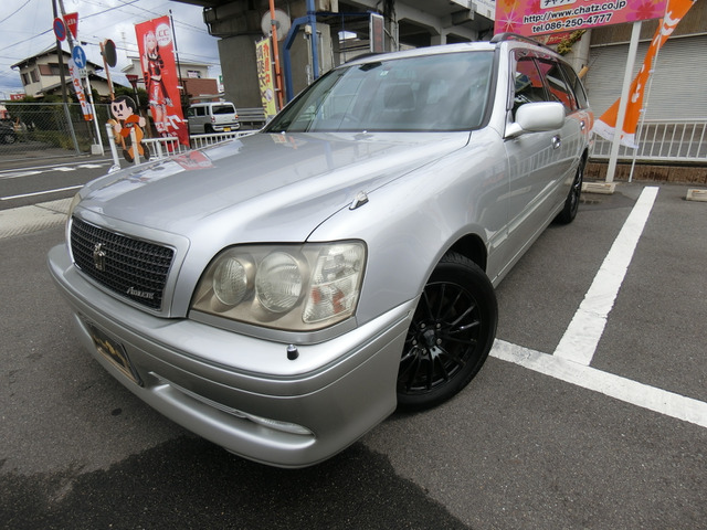 中古車 トヨタ クラウンエステート 3 0 アスリート G ウェッズ16aw Hid Ledフォグ の中古車詳細 60 000km シルバー 岡山県 55万円 中古車情報 中古車検索なら 車選びドットコム 車選び Com