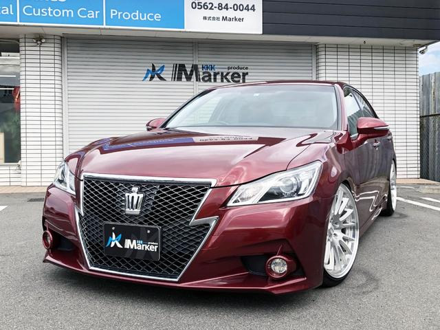 中古車 トヨタ クラウンアスリート 2 5 S Twsinchアルミ面一 Teinフルタップ車高調 Usb の中古車詳細 106 000km ダークレッドm 愛知県 179万円 中古車情報 中古車検索なら 車選びドットコム 車選び Com
