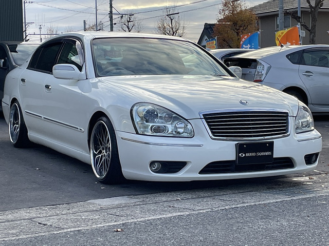 中古車 日産 シーマ 4 5 450vip エイムゲインマフラー 車高調 の中古車詳細 48 000km パールホワイト 愛知県 186万円 中古車情報 中古車検索なら 車選びドットコム 車選び Com