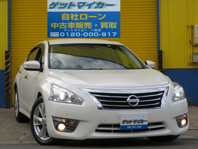 中古車 日産 ティアナ 2 5 Xv ナビavmパッケージ 自社ローン 黒革 Aビュー 安全装備 の中古車詳細 115 759km パールホワイト 愛知県 98万円 中古車情報 中古車検索なら 車選びドットコム 車選び Com