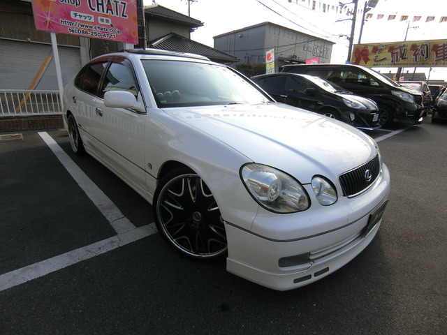 中古車 トヨタ アリスト 3 0 V300 ベルテックスエディション 後期 ターボ サンルーフ フルエアロ の中古車詳細 0 000km パール 岡山県 105万円 中古車情報 中古車検索なら 車選びドットコム 車選び Com