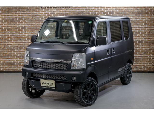 中古車 スズキ エブリイワゴン Pzターボ プラスライン リフトアップ Mljアルミ の中古車詳細 81 000km ブラック 千葉県 99万円 中古車情報 中古車検索なら 車選びドットコム 車選び Com