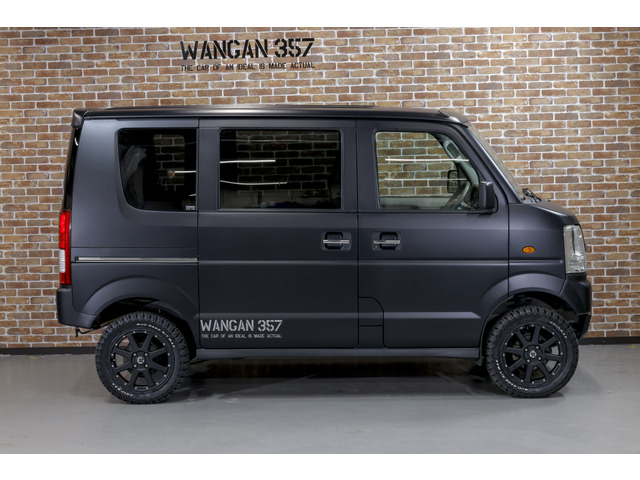 中古車 スズキ エブリイワゴン Pzターボ プラスライン リフトアップ Mljアルミ の中古車詳細 81 000km ブラック 千葉県 万円 中古車情報 中古車検索なら 車選びドットコム 車選び Com