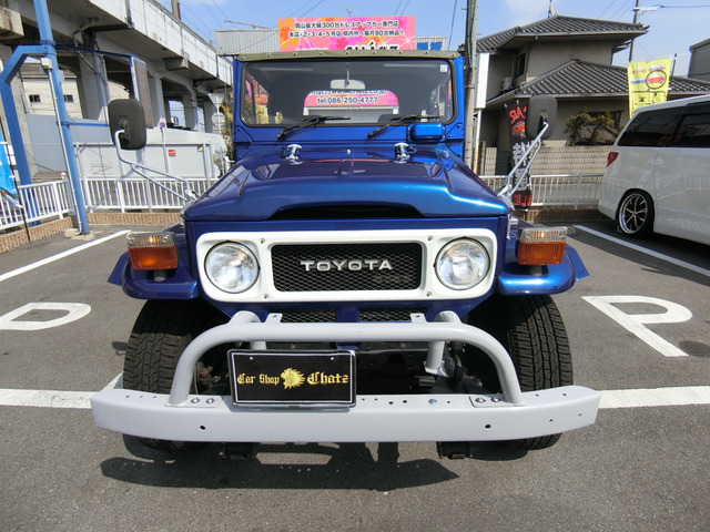 中古車 トヨタ ランドクルーザー40 青全塗装車 4MT ディーゼル の中古