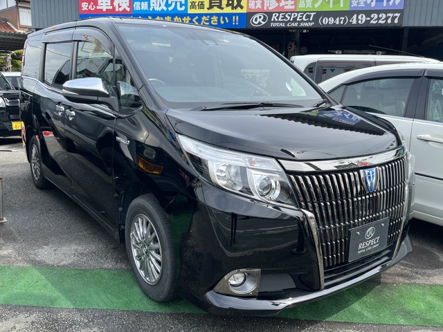 中古車 トヨタ エスクァイアハイブリッド 1 8 Gi ブラックテーラード 両側パワスラ フリップダウンモニター の中古車詳細 500km ブラック 福岡県 195万円 中古車情報 中古車検索なら 車選びドットコム 車選び Com