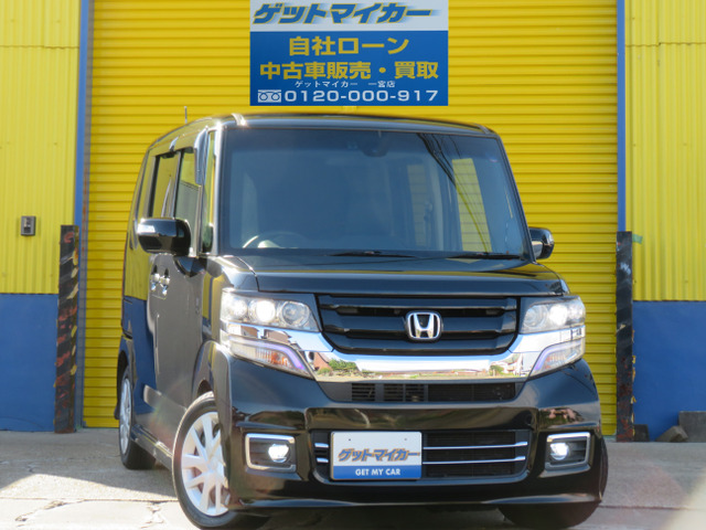 中古車 ホンダ N Boxカスタム G ターボ Ssパッケージ ブラックスタイル 自社ローン フルセグ 両pスラ 車高調 の中古車詳細 103 776km ブラック 愛知県 99万円 中古車情報 中古車検索なら 車選びドットコム 車選び Com