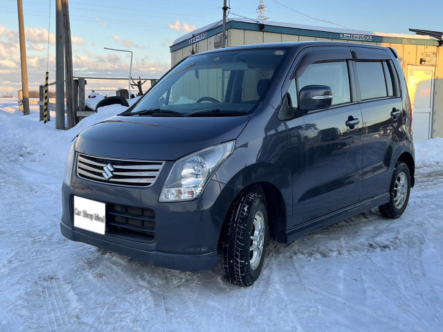 中古車 スズキ ワゴンR リミテッドII 4WD 1年保証☆社外ナビ☆黒