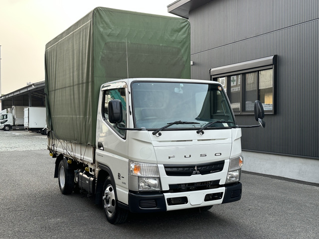 キャンター 平ボディ 幌付き デュオニック