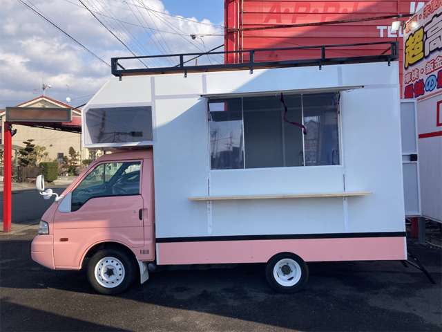 中古車 マツダ ボンゴトラック キッチンカー 移動販売車 新基準 の中古車詳細 (62,000km, 桃, 愛知県, 258万円) |  中古車情報・中古車検索なら【車選びドットコム（車選び.com）】