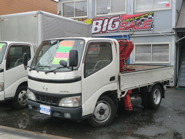 中古車 日野 デュトロ 3t 簡易ユニック 2.2t吊4段ブーム の中古車詳細 (249,247km, E-025 ホワイト, 大阪府, 198万円)  | 中古車情報・中古車検索なら【車選びドットコム（車選び.com）】