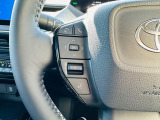 自ら操るハンドル!ドライバーの生命線です。目線を大きくそらすことなくボタンの操作を行うことができるので、安全にも配慮できますね。
