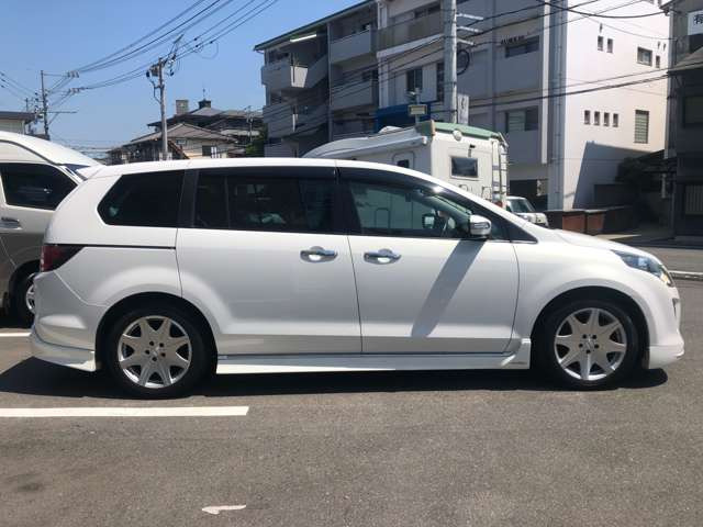 中古車 マツダ MPV 2.3 23T ワンオーナー フルエアロ アルミ ナビTV の ...