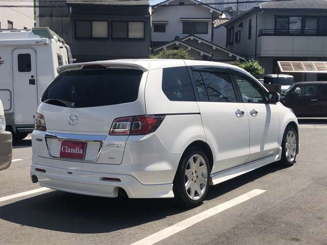 中古車 マツダ MPV 2.3 23T ワンオーナー フルエアロ アルミ ナビTV の ...