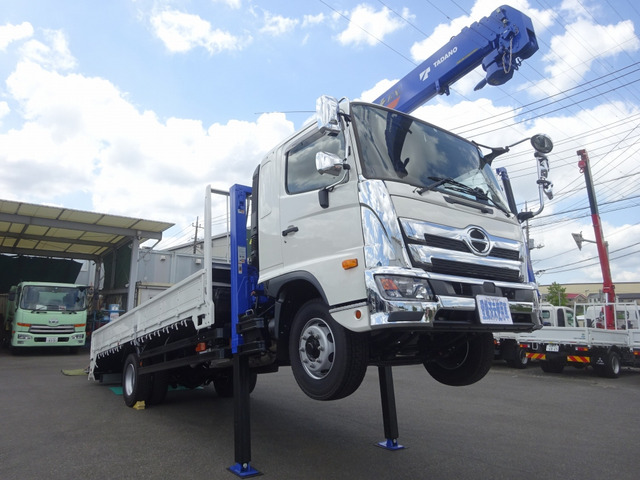 中古車 日野 レンジャー クレーン ハイジャッキセルフ 増トン 7t積み